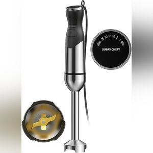 Subry Chefy New 1000W Immersion Blender Handheld – 25-Speed